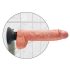 King Cock - Vibrator cu ventuză - 25 cm - culoare naturală