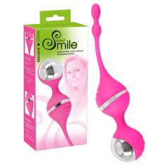 SMILE Love Ball - bilă pentru exerciții Kegel vibratoare (roz)   SMILE Love Ball - bilă pentru exerciții Kegel vibratoare (roz)