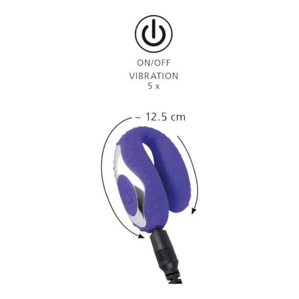 You2Toys - Vibrator pentru sex oral - reîncărcabil, silicon, mov