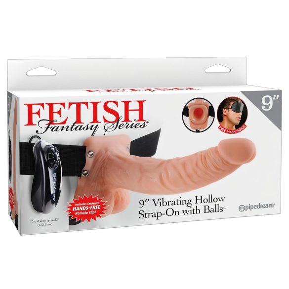 Fetish Strap-on 9 - vibrator cu ham (natur)
