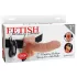 Fetish - strap-on cu vibrații - dildo realist - culoare natur