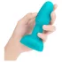 b-Vibe - Vibrator anal cu bile rotative - turcoaz