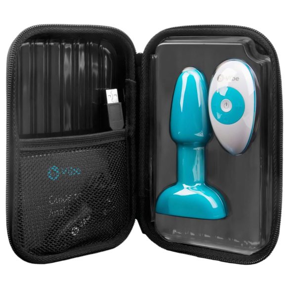 b-Vibe - Vibrator anal cu bile rotative - turcoaz