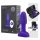 b-Vibe Rimming - vibratoare anal cu bile rotative (mov)