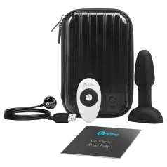 b-Vibe Rimming - vibrator anal cu bile rotative - negru