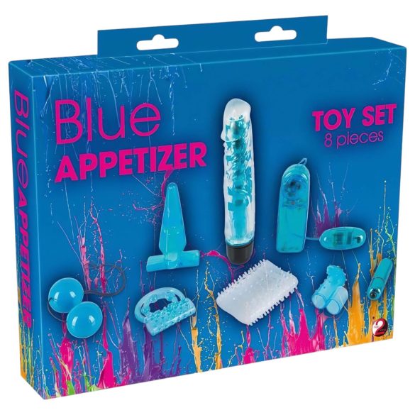 You2Toys - set vibratoriu 8 piese - albastru