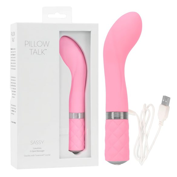 Pillow Talk Sassy - vibrator cu acumulator pentru punctul G (roz)