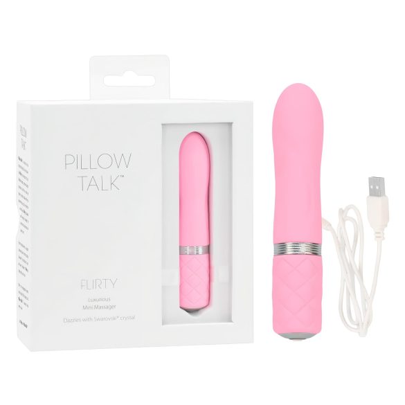 Pillow Talk Flirty - vibrator reîncărcabil pink