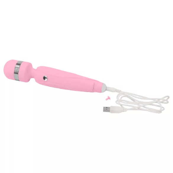 Pillow Talk Cheeky Wand - vibrator de masaj reîncărcabil (roz)