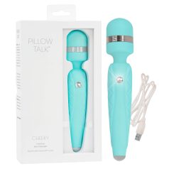   Pillow Talk Cheeky Wand - vibrator de masaj reîncărcabil - turcoaz