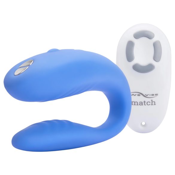 We-Vibe Match - vibrator pentru cuplu impermeabil, reîncărcabil - albastru