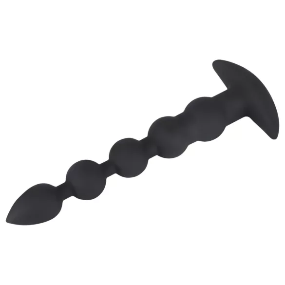 Black Velvets - vibrator anal cu 5 bile reîncărcabil - negru