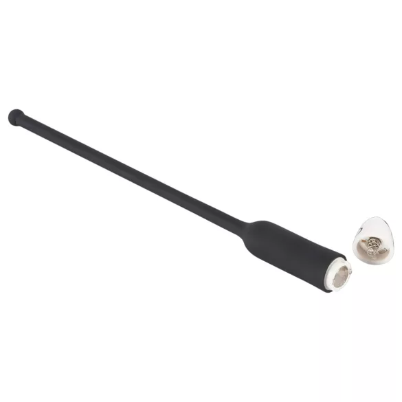 You2Toys - dilatator uretral cu vibrații - silicon negru 8-11mm