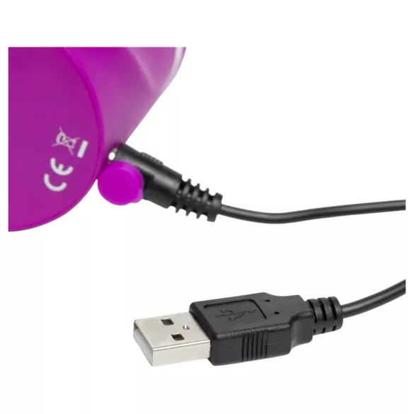 Happyrabbit Curve - vibrator clitoral rezistent la apă cu braț - mov