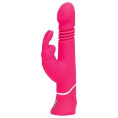  Happyrabbit Thrusting - vibrator roz cu braț pentru clitoris (reîncărcabil)