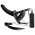 Double Thruster - vibrator strap-on dublu (negru)