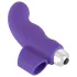 SMILE - vibratoare pentru deget - vibrații ondulate - silicon mov