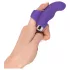 SMILE - vibratoare pentru deget - vibrații ondulate - silicon mov
