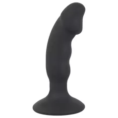   Black Velvets - vibrator anal cu penis reîncărcabil - silicon negru