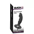 Black Velvets - vibrator anal cu penis reîncărcabil - silicon negru