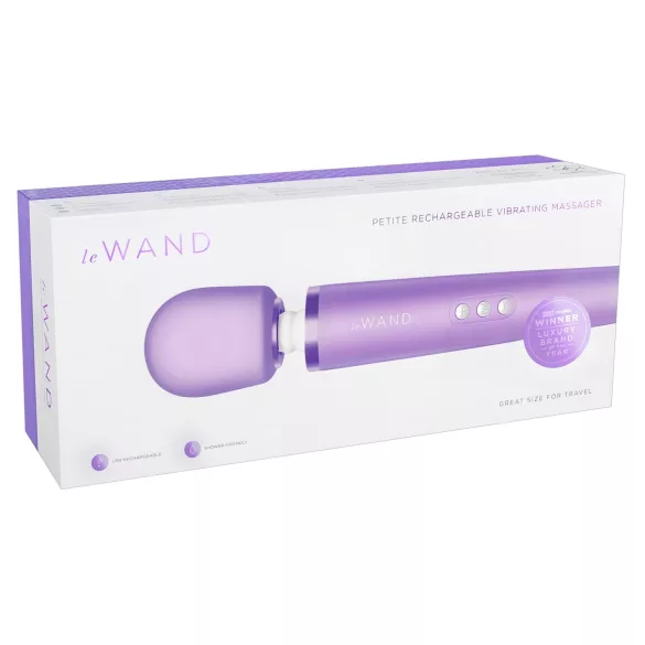 Le Wand Petite - vibrator masaj reîncărcabil exclusivist - mov