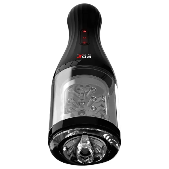 PDX Elite - masturbator automat pentru bărbați - transparent/negru