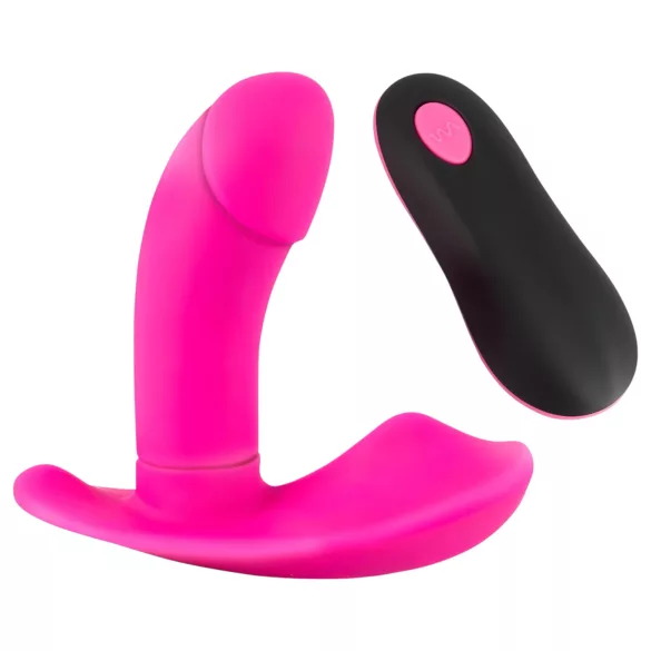 SMILE - Vibrator cu curea wireless reîncărcabil - roz