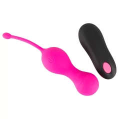   SMILE - Ou vibrator cu telecomandă wireless, reîncărcabil - roz