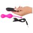 Bilele Dragostei SMILE - ou vibrator radio cu acumulator (roz)