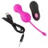 Bilele Dragostei SMILE - ou vibrator radio cu acumulator (roz)