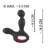 You2Toys - vibrator prostată rotativ cu încălzire - silicon negru