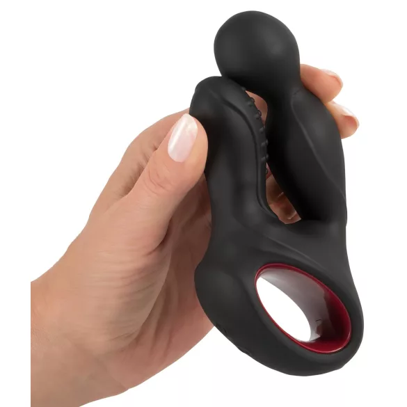 You2Toys - vibrator prostată rotativ cu încălzire - silicon negru