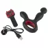 You2Toys - vibrator prostată rotativ cu încălzire - silicon negru
