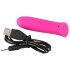 SMILE Power Bullet - mini vibrator reîncărcabil, extra-puternic (roz)