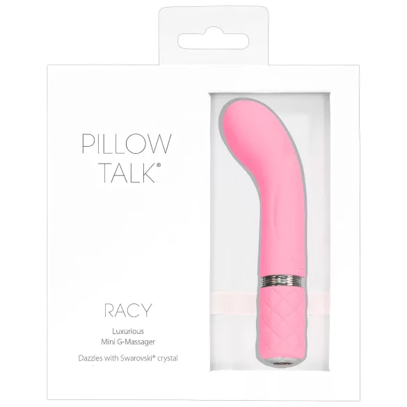 Pillow Talk Racy - vibrator pentru punctul G, îngust, cu acumulator (roz)