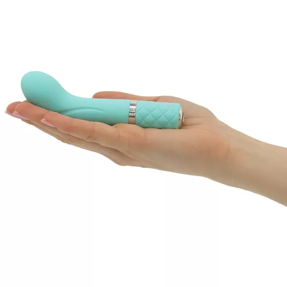 Pillow Talk Racy - vibrator pentru punctul G, subțire, reîncărcabil, turcoaz
