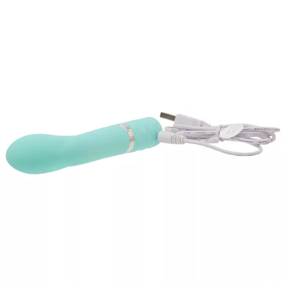 Pillow Talk Racy - vibrator pentru punctul G, subțire, reîncărcabil, turcoaz