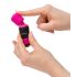 PalmPower - mini vibrator de masaj tip wand - roz-negru