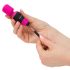 PalmPower - mini vibrator de masaj tip wand - roz-negru