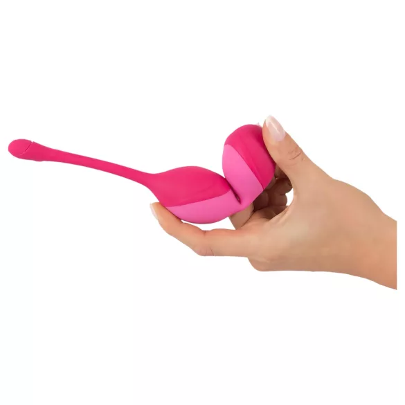 SMILE - ou vibrator cu telecomandă - bile pentru exerciții Kegel 82g roz