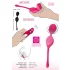 SMILE - ou vibrator cu telecomandă - bile pentru exerciții Kegel 82g roz