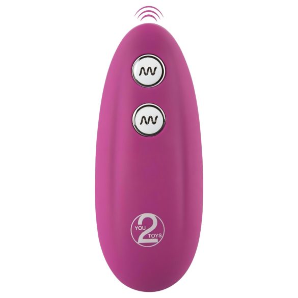 VibePad - pernă vibrator cu 2 motoare și telecomandă - mov