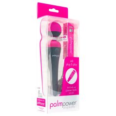 PalmPower Wand - vibrator masaj cu powerbank - roz-gri