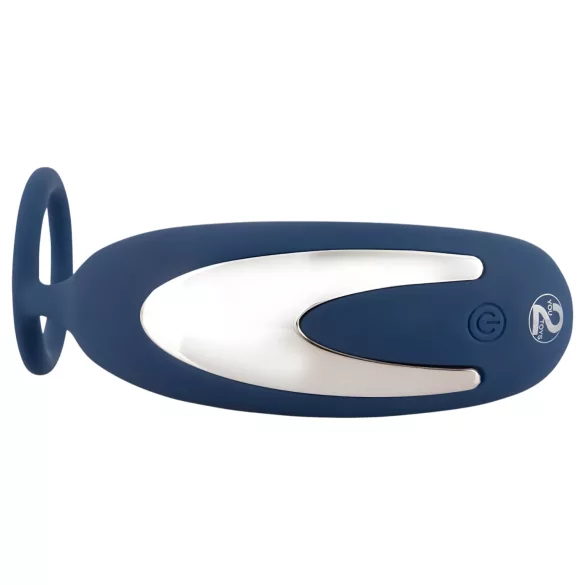 You2Toys - Vibrator anal pentru prostată cu inel penian - silicon albastru