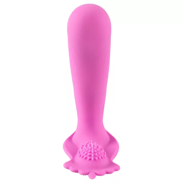 Smile - Vibrator portabil cu curea - comandă radio - reîncărcabil - roz