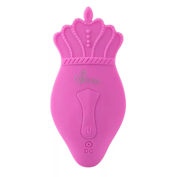 Smile - Vibrator portabil cu curea - comandă radio - reîncărcabil - roz