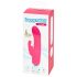 Happyrabbit - vibrator rabbit mini cu acumulator - silicon roz