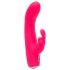 Happyrabbit - vibrator rabbit mini cu acumulator - silicon roz