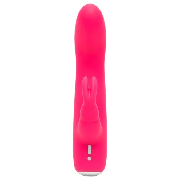 Happyrabbit - vibrator rabbit mini cu acumulator - silicon roz