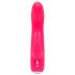 Happyrabbit - vibrator rabbit mini cu acumulator - silicon roz